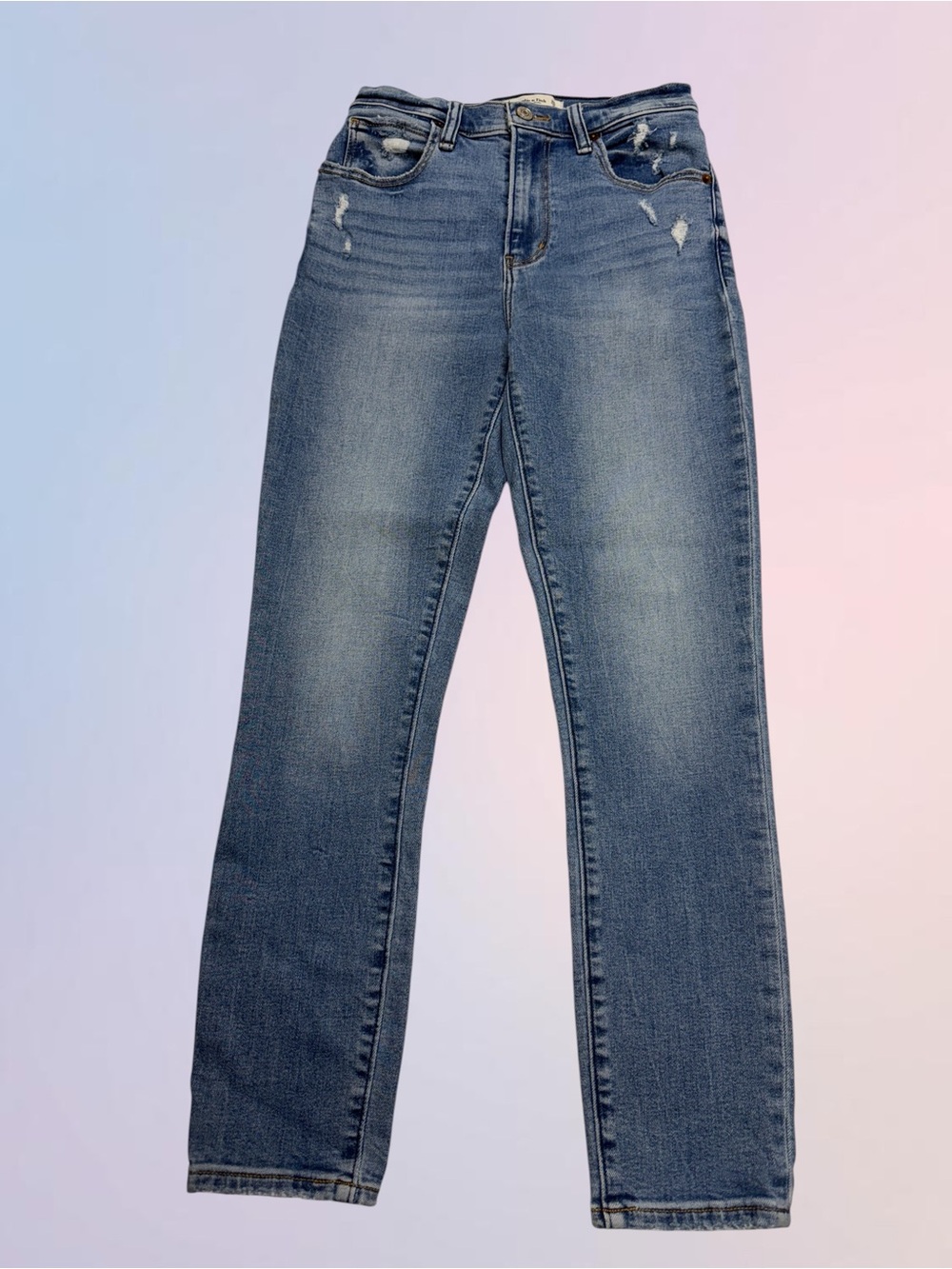 ABERCROMBIE & FITCH Women’s 2 SUPER SKINNY HIGH RISE ANKLE Jeans